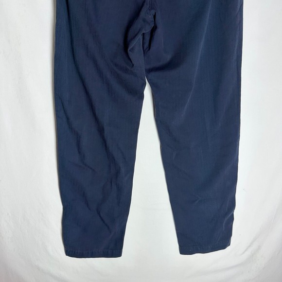 NWT GAP Women's Pull-On Pants Size 10 Navy Herringbone High Rise Elastic Waist - Picture 7 of 9